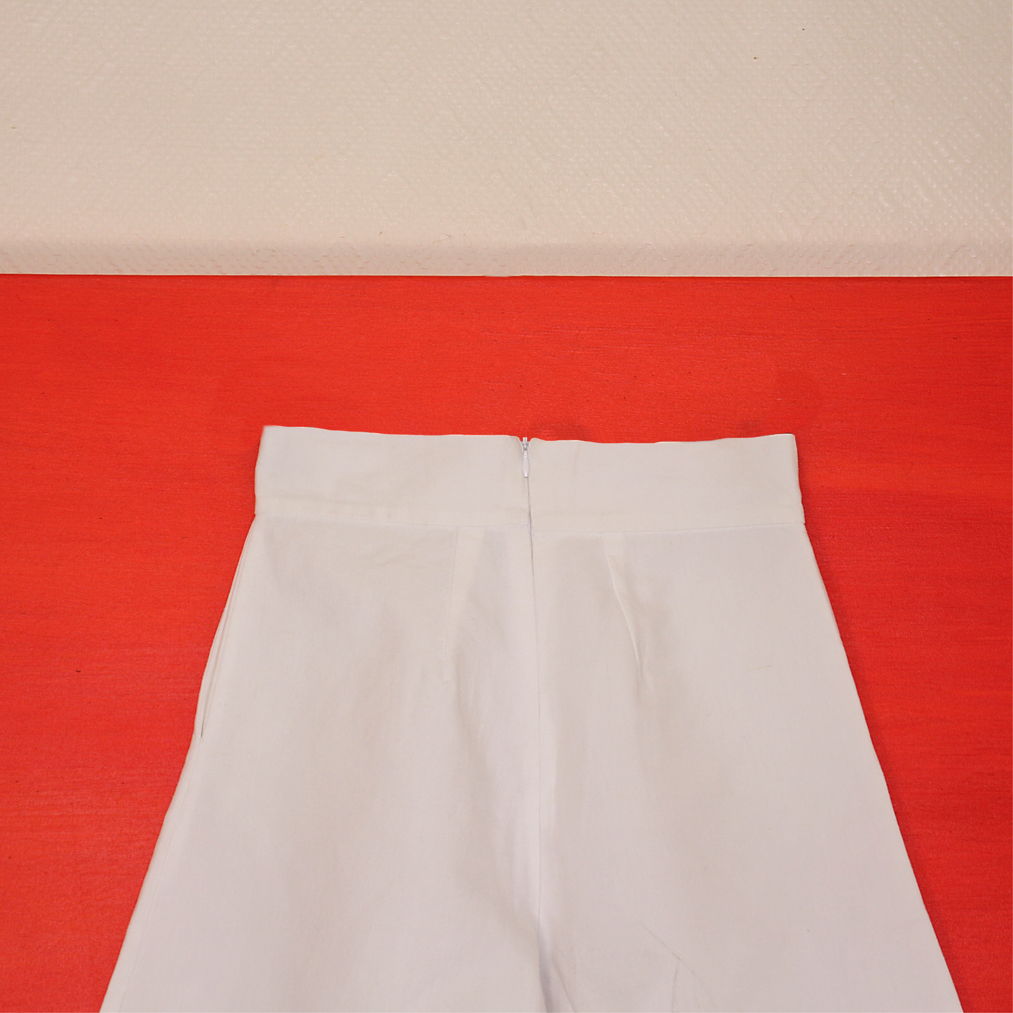 SHORT EN LIN BLANC N°1