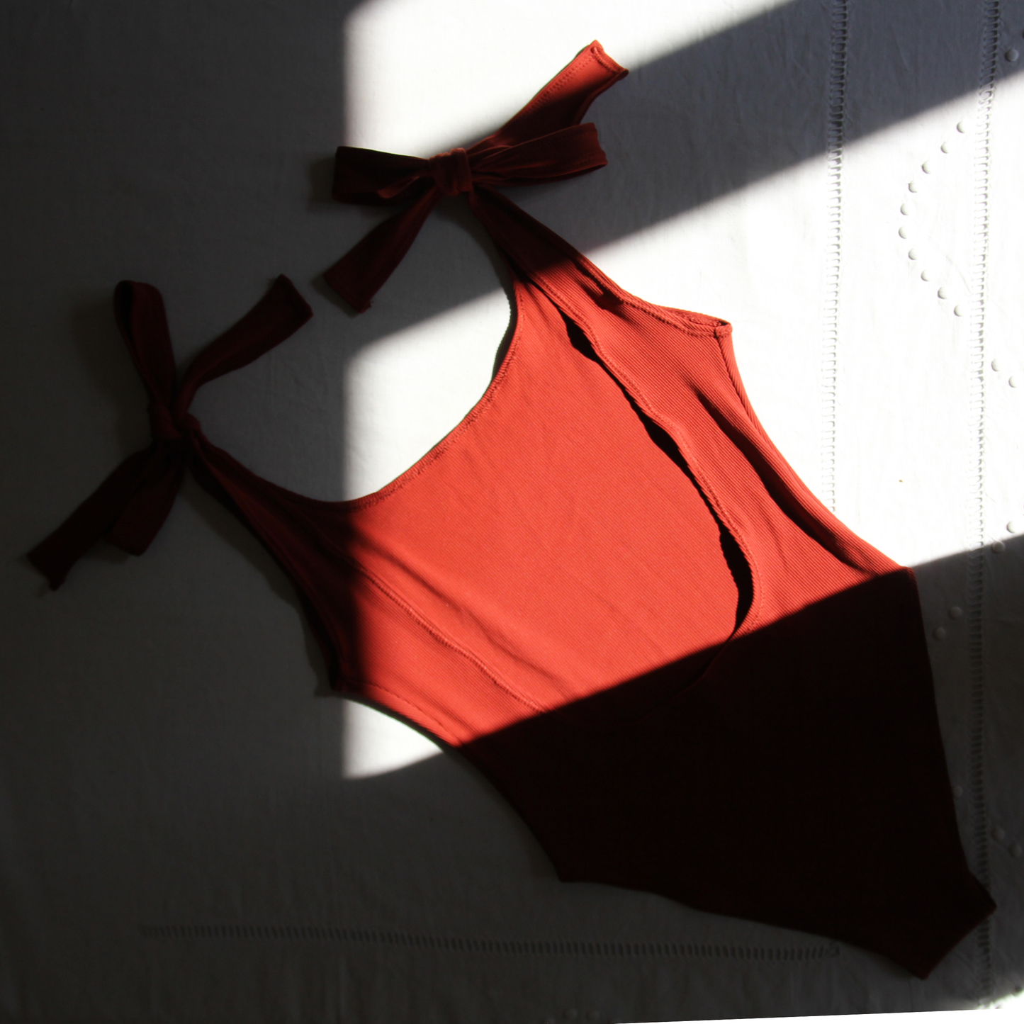 MAILLOT UNE PIÈCE TERRACOTA