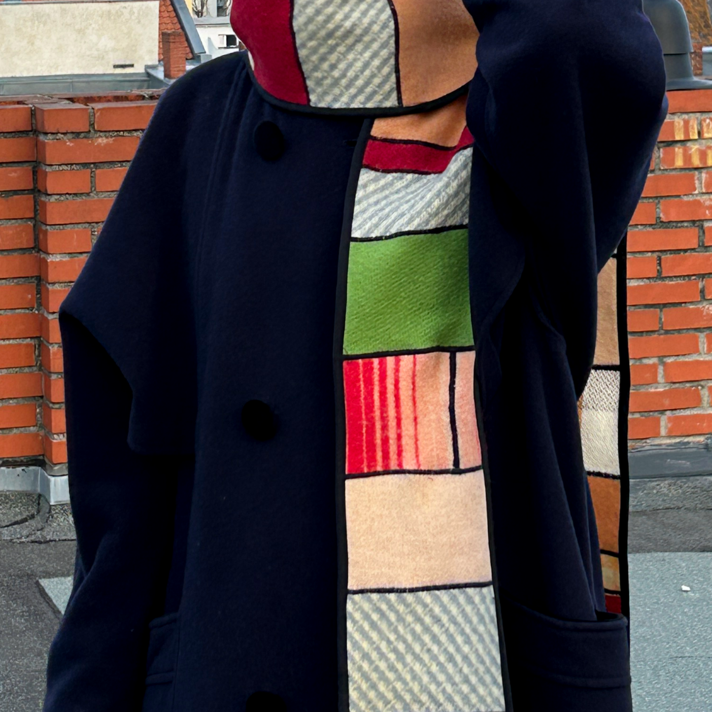 ÉCHARPE À RAYURE COLORÉE