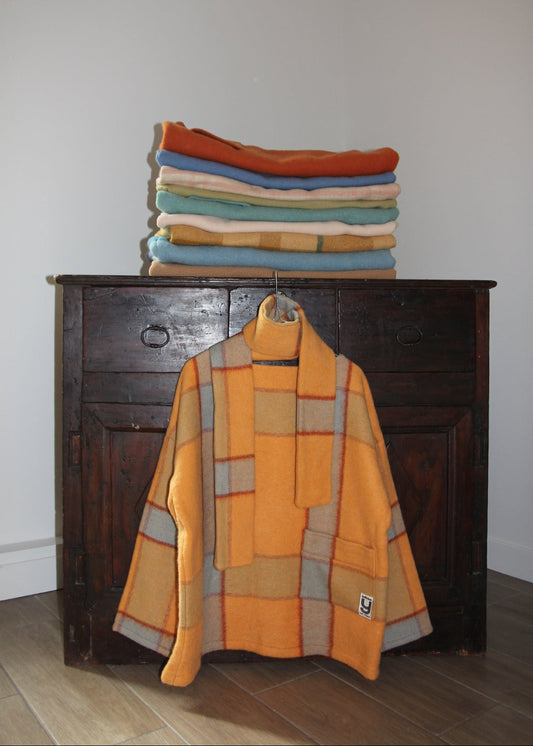 MANTEAU-PULL & ÉCHARPE - CLÉMENTINE