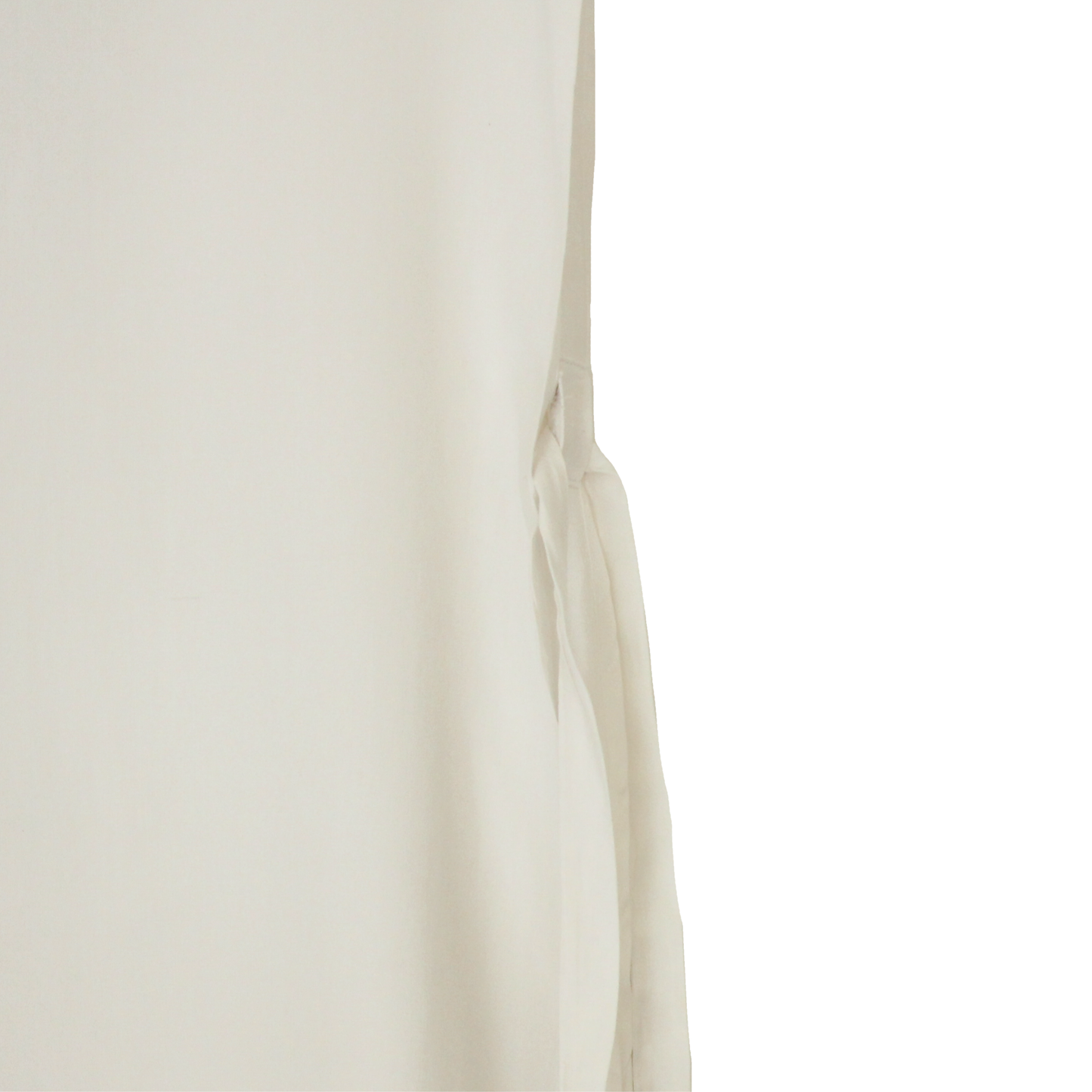 ROBE TABLIER LIN BLANC