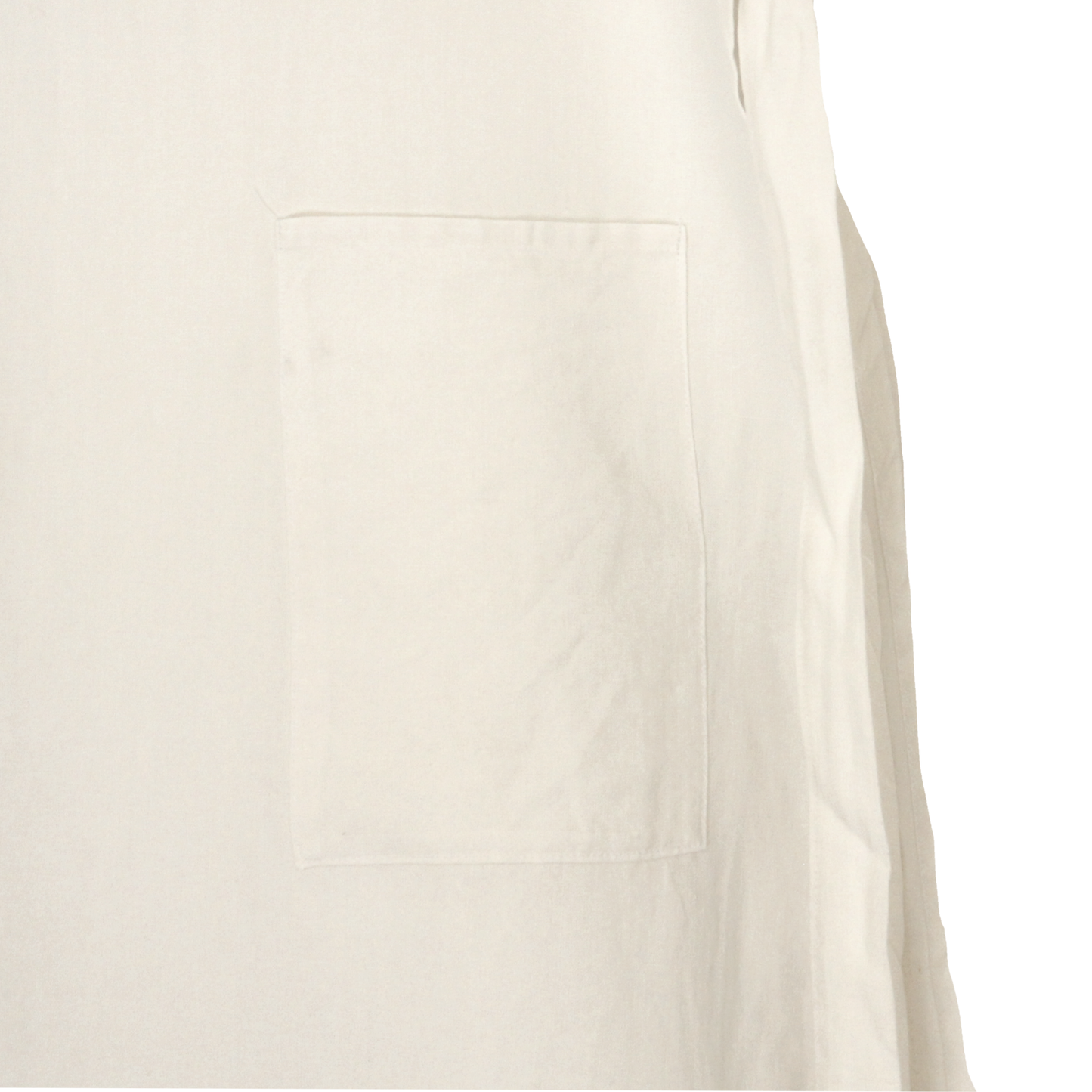 ROBE TABLIER LIN BLANC