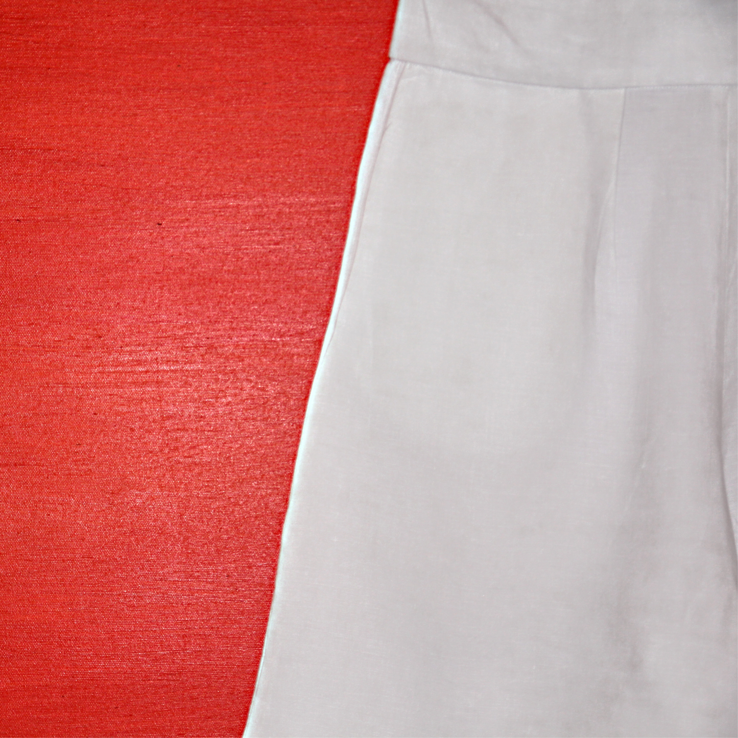 SHORT EN LIN BLANC N°2