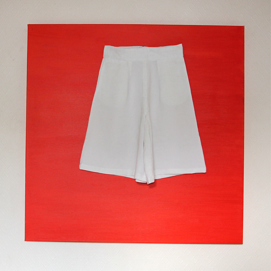 SHORT EN LIN BLANC N°2