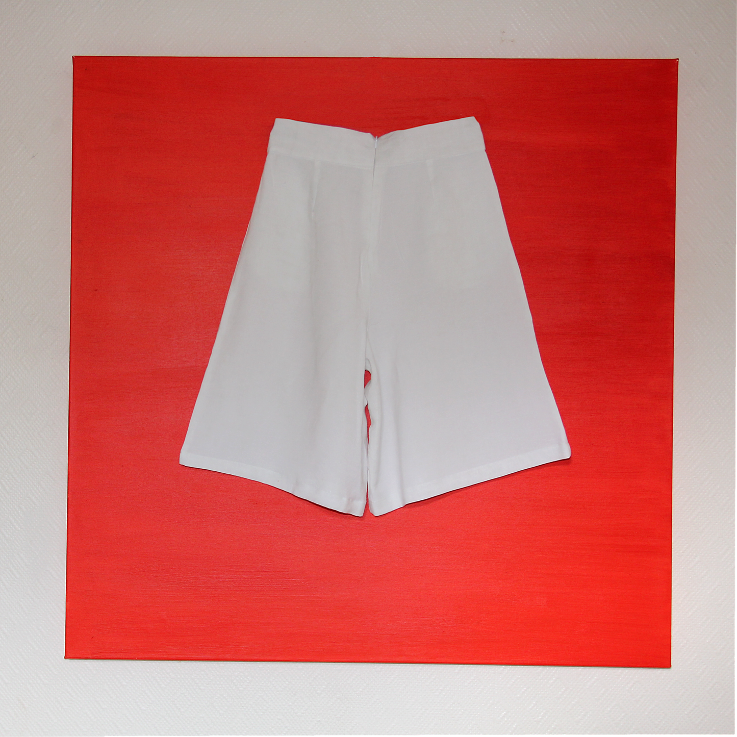 SHORT EN LIN BLANC N°2