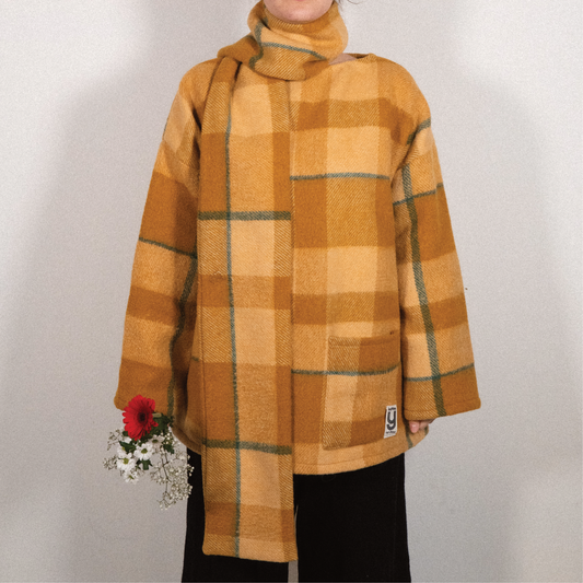 MANTEAU-PULL & ÉCHARPE - APPLE PIE