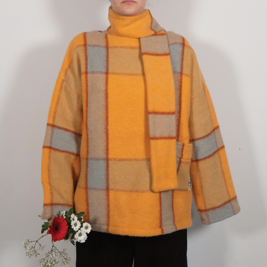 MANTEAU-PULL & ÉCHARPE - CLÉMENTINE