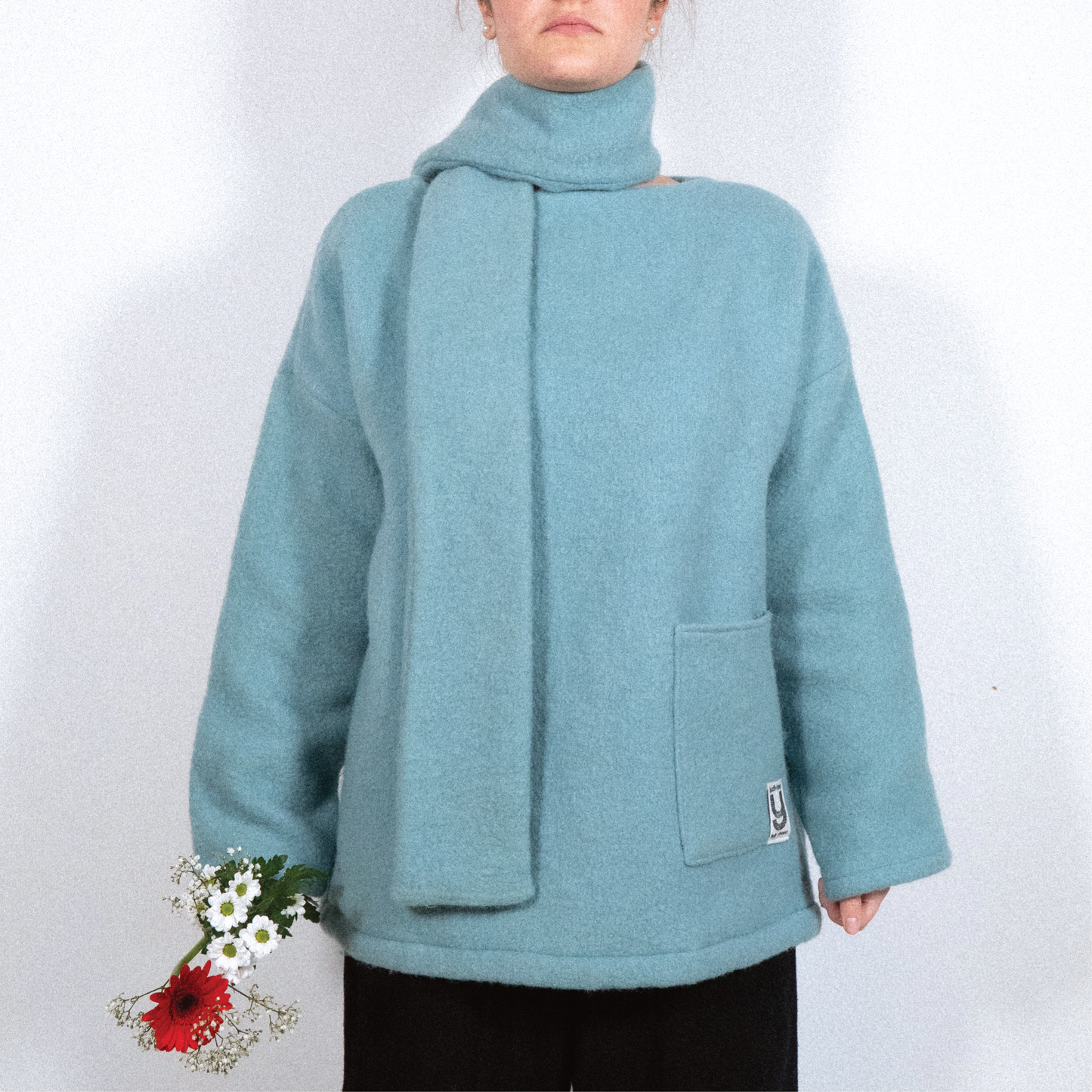 MANTEAU-PULL & ÉCHARPE - GLACIER