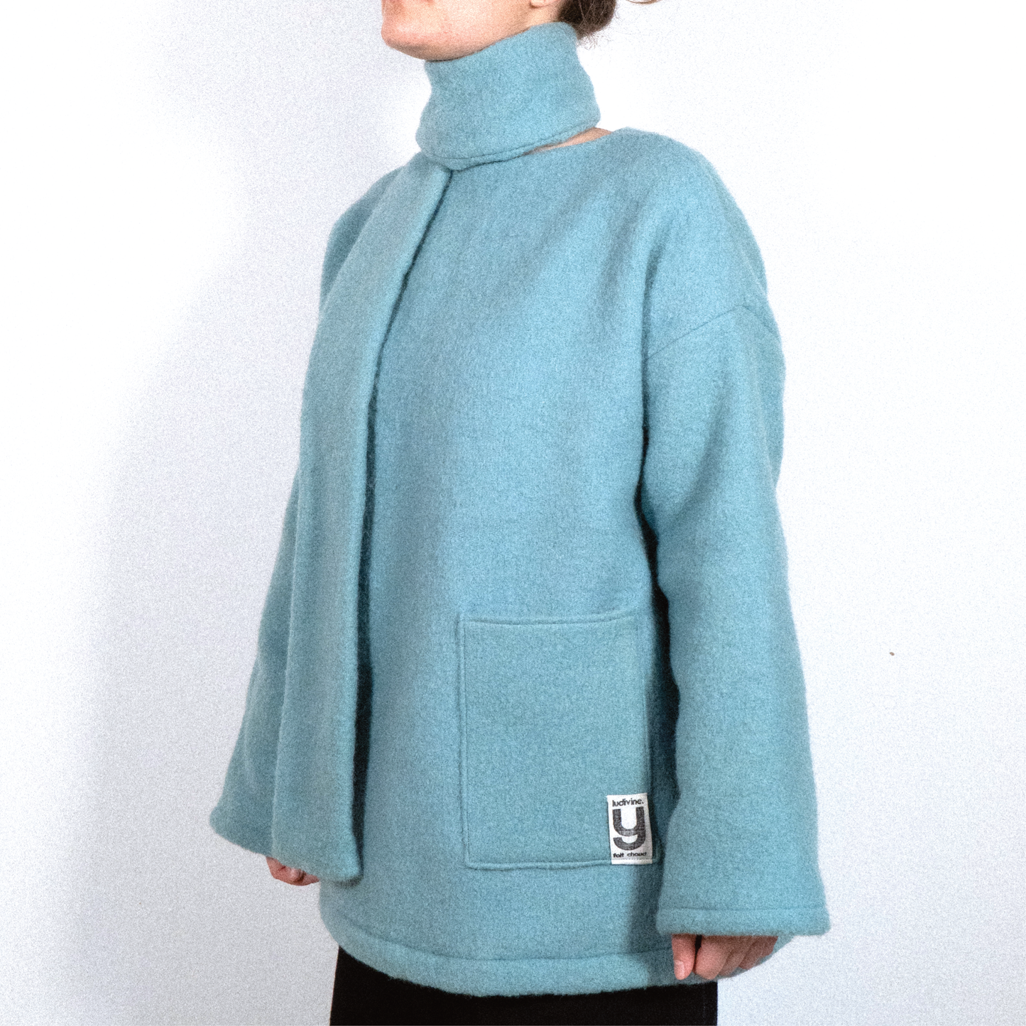 MANTEAU-PULL & ÉCHARPE - GLACIER