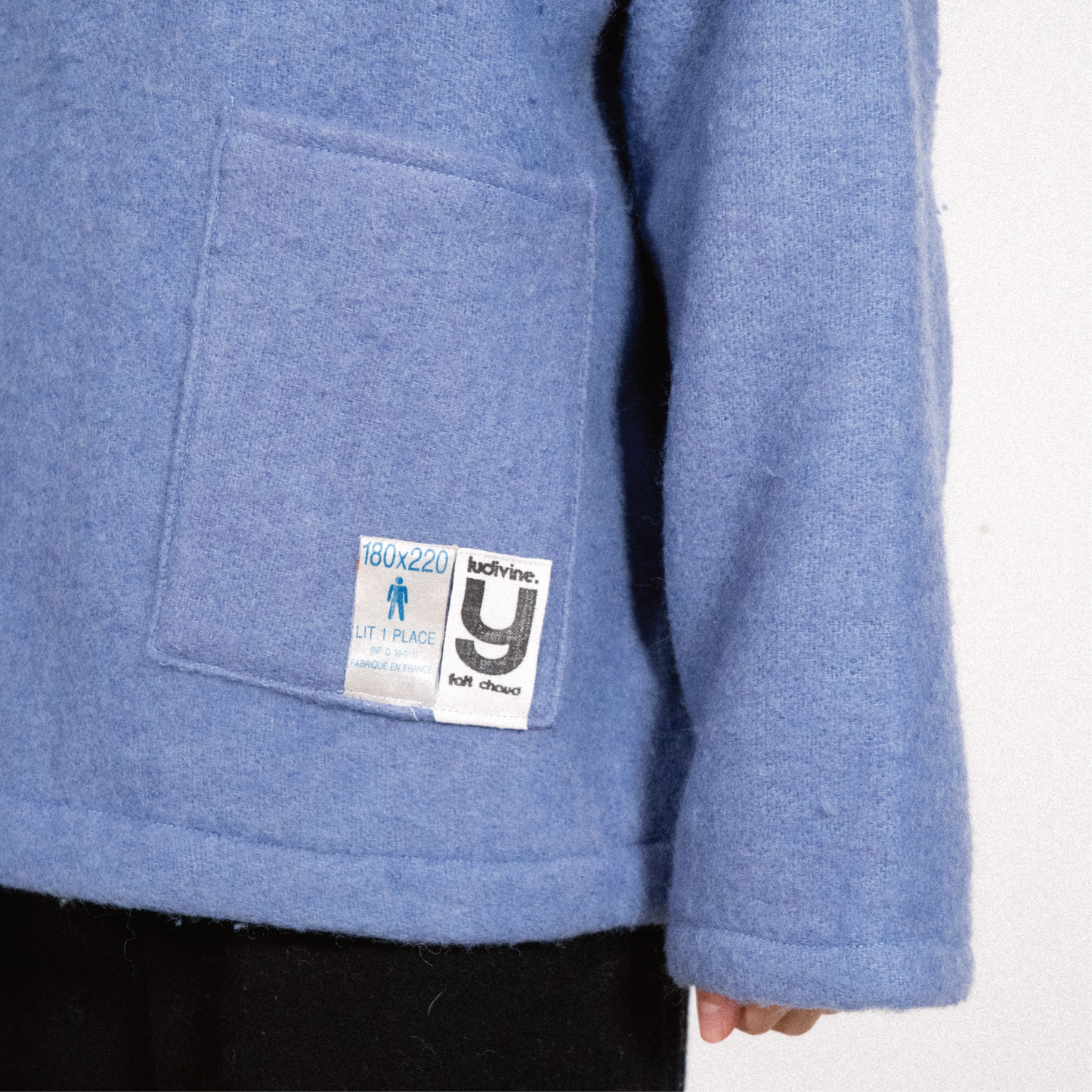 MANTEAU-PULL & ÉCHARPE - LAVANDE