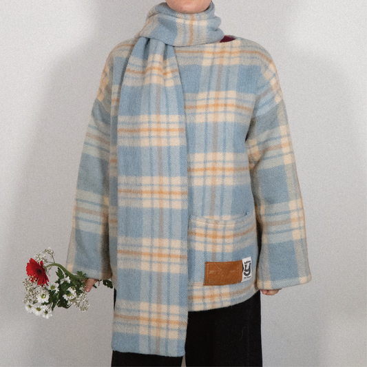 MANTEAU-PULL & ÉCHARPE - MÉSANGE