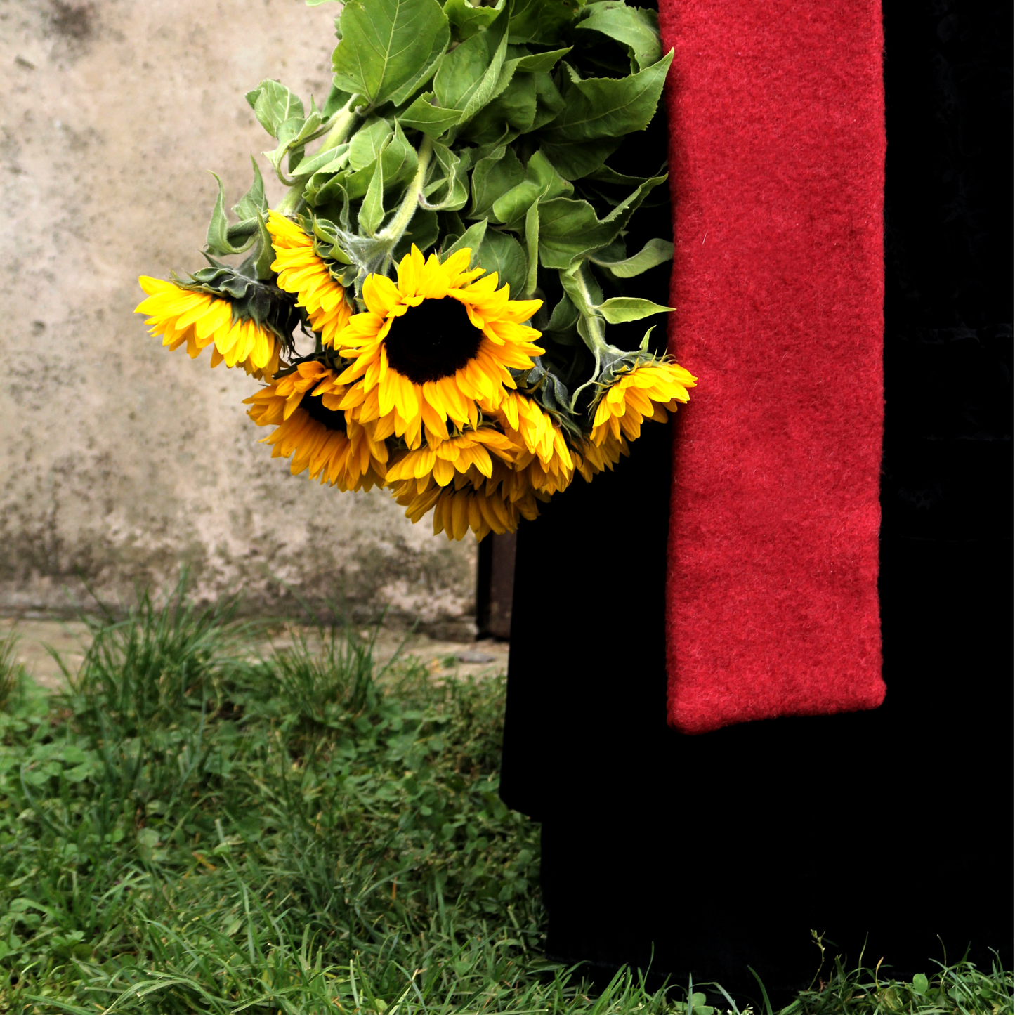 MANTEAU-PULL & ÉCHARPE - BETTERAVE