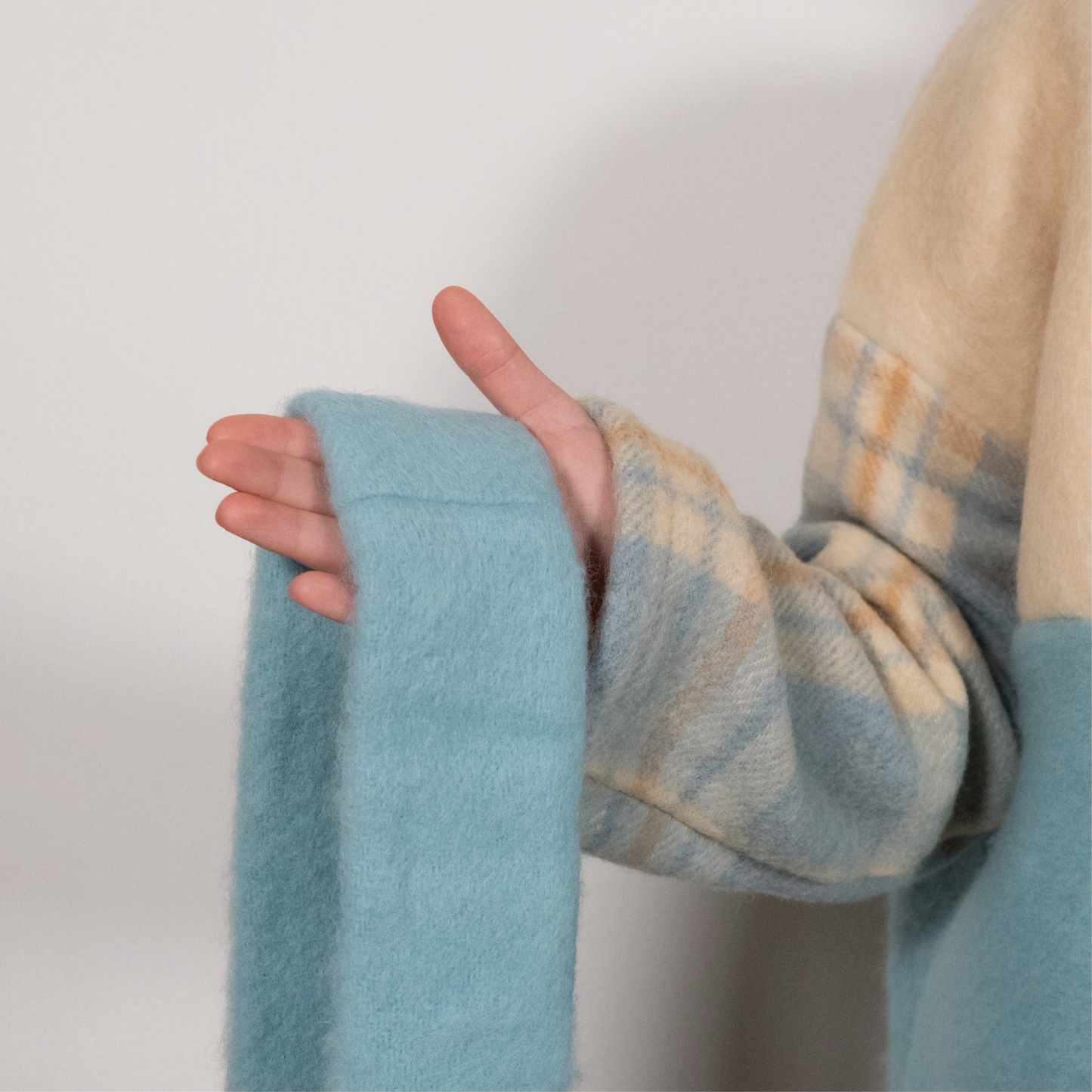 MANTEAU-PULL & ÉCHARPE - PATCHWORK N°2