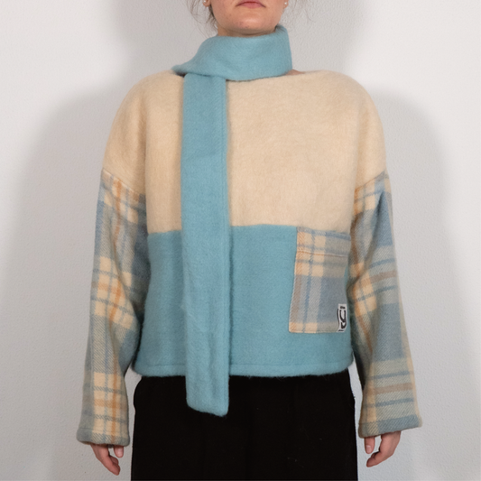 MANTEAU-PULL & ÉCHARPE - PATCHWORK N°2