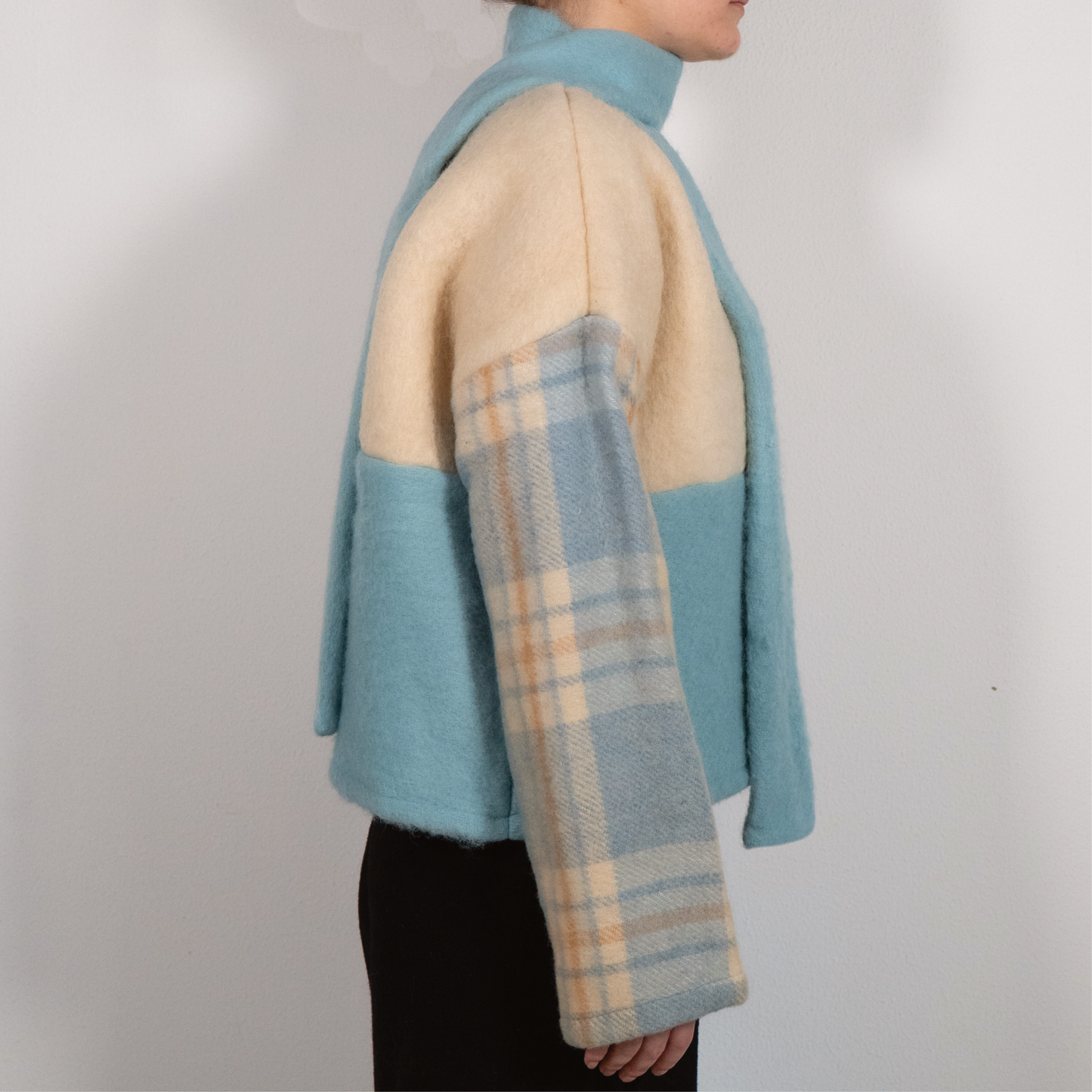 MANTEAU-PULL & ÉCHARPE - PATCHWORK N°2