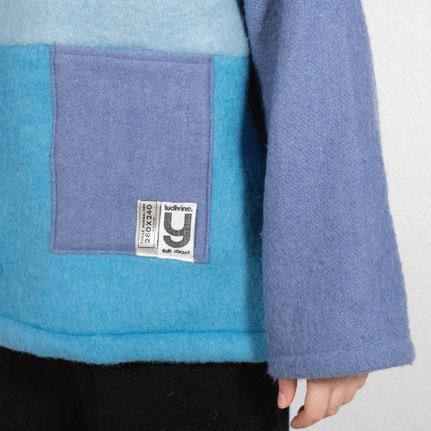 MANTEAU-PULL & ÉCHARPE - PATCHWORK N°3