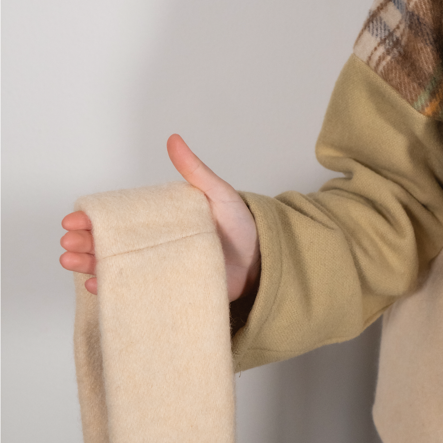 MANTEAU-PULL & ÉCHARPE - PATCHWORK N°1