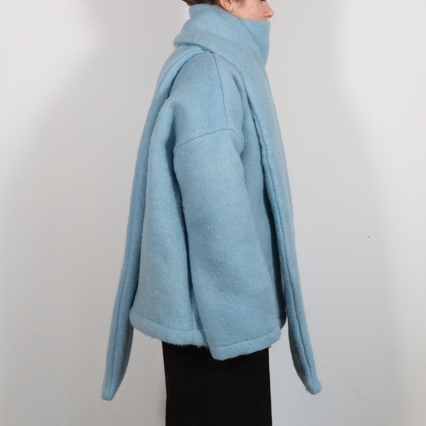 MANTEAU-PULL & ÉCHARPE - PATINOIRE