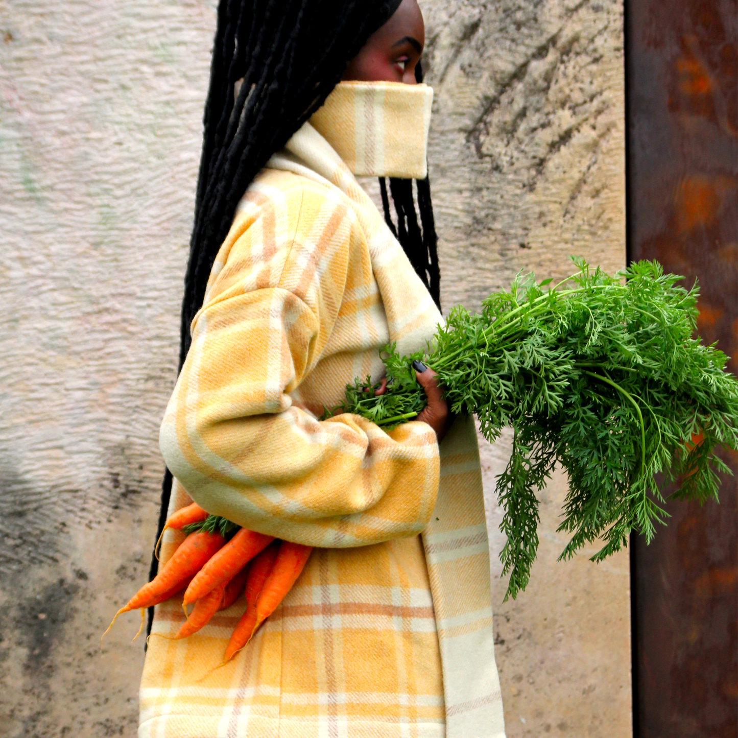 MANTEAU-PULL & ÉCHARPE - BUTTERNUT
