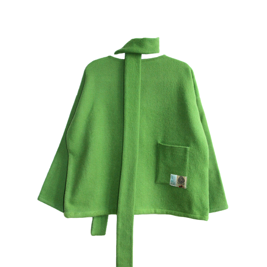 MANTEAU-PULL & ÉCHARPE - VERVEINE N°2