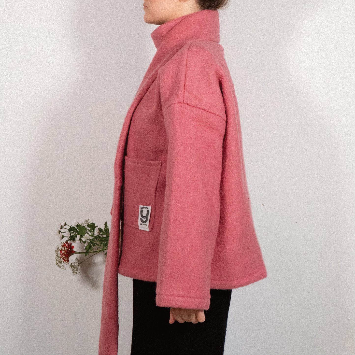 MANTEAU-PULL & ÉCHARPE - PRALINE N°1