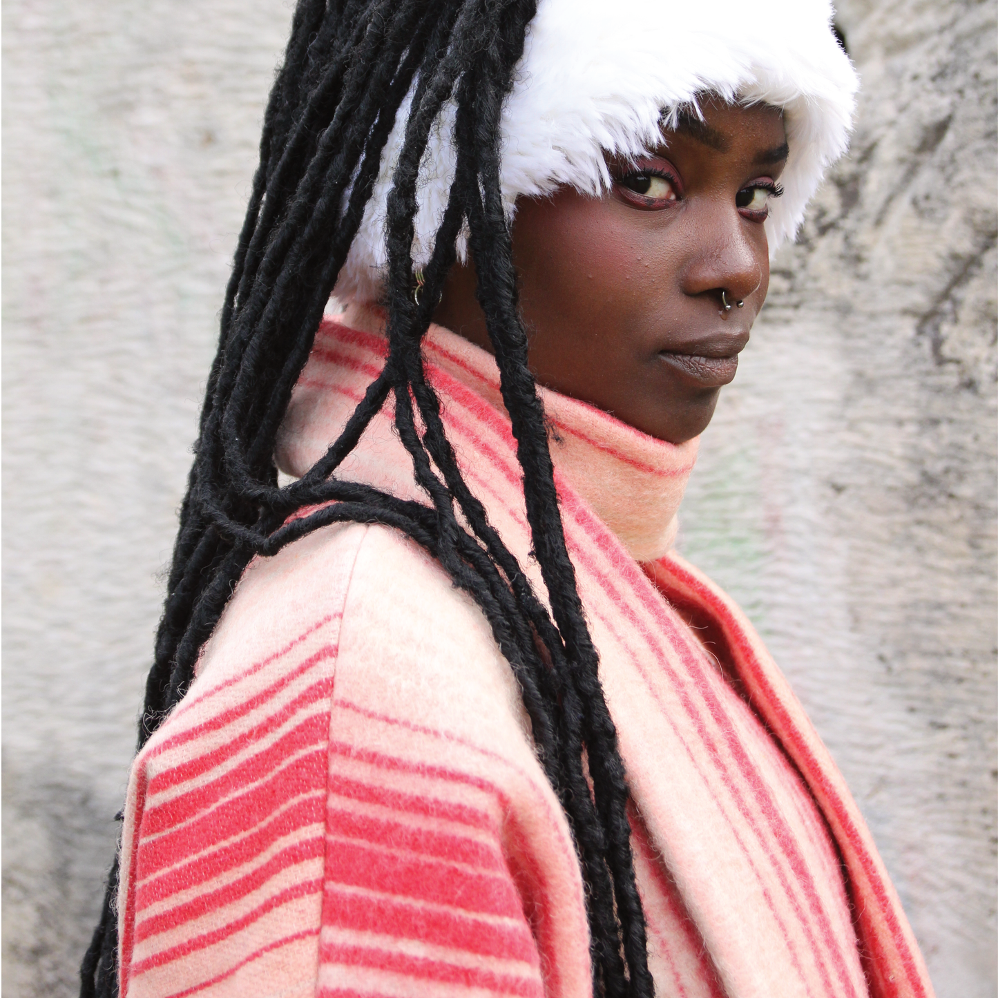 MANTEAU-PULL & ÉCHARPE - GUIMAUVE